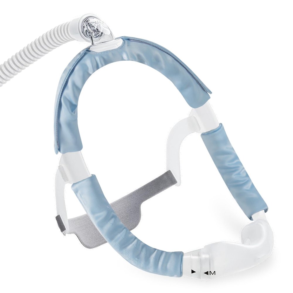3 Pack Satin CPAP Strap Covers, CPAP Mask Frame Covers, Sky Blue CPAP Mask Cushions, CPAP Headgear Cover for DreamWear or AirFit Protect Hair Reducing Red Marks and Hair Pulling CPAP Hair Protector