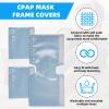 3 Pack Satin CPAP Strap Covers, CPAP Mask Frame Covers, Sky Blue CPAP Mask Cushions, CPAP Headgear Cover for DreamWear or AirFit Protect Hair Reducing Red Marks and Hair Pulling CPAP Hair Protector view 3