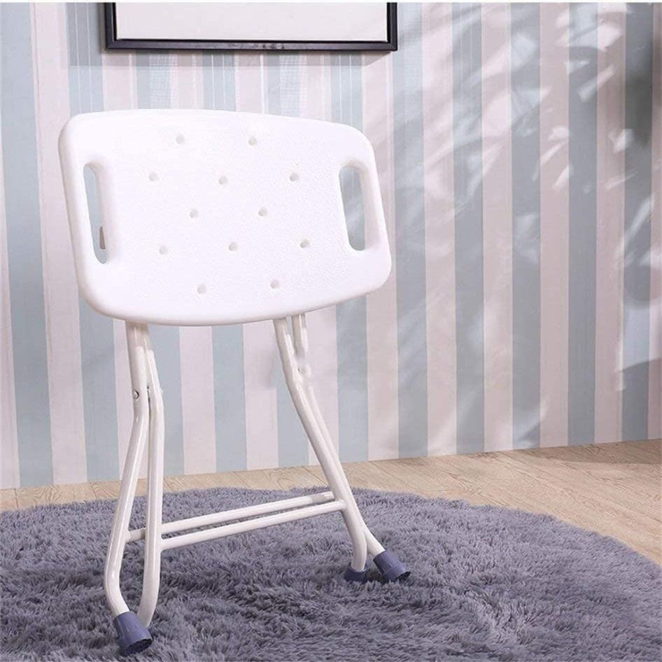 Seat Foldable Bath Shower Stools, Elderly Pregnant Women Bathing Chair Aluminumy Shower Chair Load-Bea100Kg,Household Goods