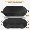 NICEMOVIC 10 Pcs Blindfold Sleep Eye Masks for Party Games Adults Couples Travel, Party Favors for Men Adults, Individually Wrapped Sleep Masks Bulk for Women Men Kids, Eye Covers for Sleeping (Black) view 2