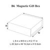 Geoto 8x6x2.17in B6 Size Luxury Rigid Magnetic Closure Collapsible Gift Box,Foldable Boxes for Gift Wrapping Wholesale(Navy Blue) view 4