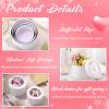 Weekgrat Set of 4 Round Gift Boxes for Presents, Flower Boxes with Lids for Arrangements, Flower Arrangements Nesting for Mother's Day Graduation Wedding Birthday Valentines(White) view 4