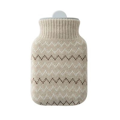 LENmzpomA Hot Water Bag,Hot Water Bottle Injection Water Explosion-Proof Hand Warmer Portable Winter Student Warm Water Bag/Pink(Light Gray)
