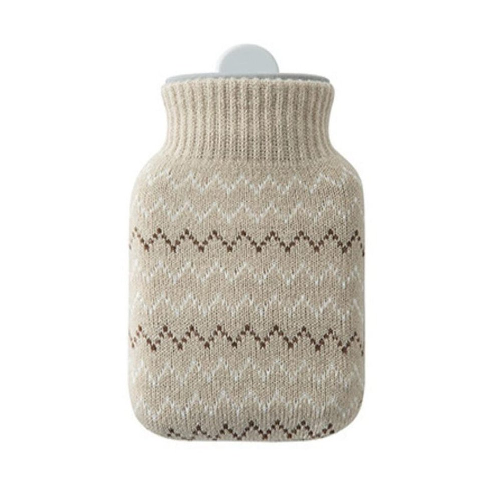 LENmzpomA Hot Water Bag,Hot Water Bottle Injection Water Explosion-Proof Hand Warmer Portable Winter Student Warm Water Bag/Pink(Light Gray)