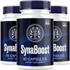 (3 Pack) Synaboost, Syna Boost, Synaboost Capsules, Synaboost Brain & Focus, Synaboost Brain, Synaboost Advanced Formula Capsules, Synaboost Supplement, 180 Capsules for 3 Months view 1