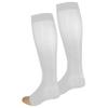 NuVein Sheer Compression Stockings, 15-20 mmHg Support, Fashionable Medium Denier, Knee High, Open Toe, White, 2X-Large view 3