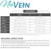 NuVein Sheer Compression Stockings, 20-30 mmHg Support, Knee Length, Closed Toe, 20 Denier, Beige, Large view 2