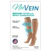 NuVein Sheer Compression Stockings, 15-20 mmHg Support, Women's Medium Denier Nylons, Knee High, Closed Toe, Taupe, X-Large view 4