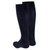 NuVein Women's Compression Socks, 15-20 mmHg Support, Rib Knit Pattern, Over Calf Knee High, Navy, Medium view 2
