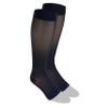 NuVein Sheer Compression Stockings, 15-20 mmHg Support, Fashionable Medium Denier, Knee High, Open Toe, Navy, Small view 2