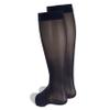 NuVein Sheer Compression Stockings, 15-20 mmHg Support, Fashionable Medium Denier, Knee High, Open Toe, Navy, Small view 3