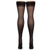 NuVein Sheer Compression Stockings, 20-30 mmHg Support, Thigh Length, Closed Toe, 20 Denier, Black, X-Large view 3