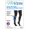 NuVein Sheer Compression Stockings, 20-30 mmHg Support, Thigh Length, Closed Toe, 20 Denier, Black, X-Large view 4