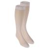 NuVein Sheer Compression Stockings, 15-20 mmHg Support, Women's Medium Denier Nylons, Knee High, Closed Toe, Ivory, Small view 3