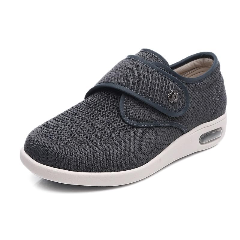 Jesajemi Diabetic Shoes for Women, Gray, 5