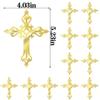 12 Pieces Baptism Cake Toppers Mirror Acrylic Cross Cake Decorations,First Communion,Baby shower cake topper,Birthday Cake Decor,Religious cake decorations Party Supplies view 2