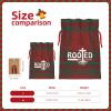 TIPKMRLE Rooted in Christ Christmas Bag Reusable Christmas Fabric Drawstring Gift Bags view 3