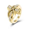 BIAIHQIE Cremation Ring for Ashes Cross Memorial Urn Jewelry Human Pet Ash Holder Stainless Steel Funeral Keepsake Gift for Love One Gift-10-Gold view 1
