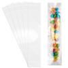 100 Pcs Self Sealing Cellophane Bags, 2x8.7 Inches Clear Treat Bags, Self Adhesive Cellophane for Pretzel Rods, Candy, Snacks, and Cookies view 1