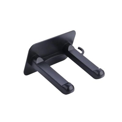 Multifunctional Hair Dryer Holder Bracket Phone Stand Organizer for Bathroom Towel Hook Wall Mount Storage Rack(Black)