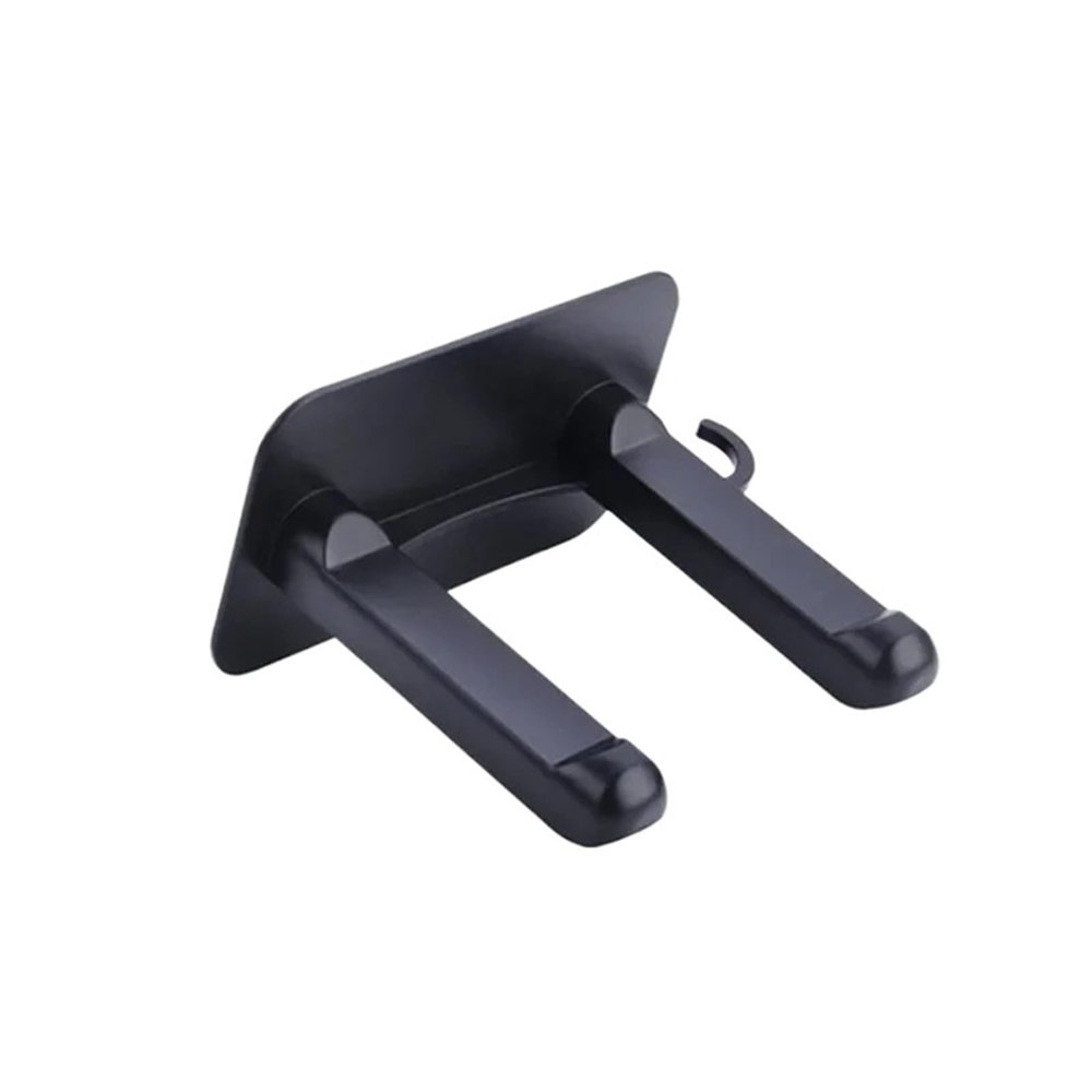 Multifunctional Hair Dryer Holder Bracket Phone Stand Organizer for Bathroom Towel Hook Wall Mount Storage Rack(Black)