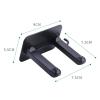 Multifunctional Hair Dryer Holder Bracket Phone Stand Organizer for Bathroom Towel Hook Wall Mount Storage Rack(Black) view 2