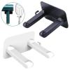 Multifunctional Hair Dryer Holder Bracket Phone Stand Organizer for Bathroom Towel Hook Wall Mount Storage Rack(Black) view 3