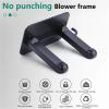 Multifunctional Hair Dryer Holder Bracket Phone Stand Organizer for Bathroom Towel Hook Wall Mount Storage Rack(Black) view 4