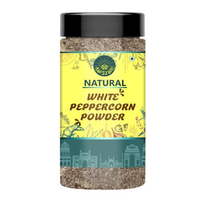 AWZLWN Natural White Pepper Powder/Peppercorn Powder 100 GM Pack of 1 Pcs - AWZLWN