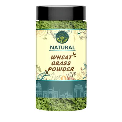 AWZLWN Natural Wheat Grass Powder 100 GM Pack of 1 Pcs - AWZLWN
