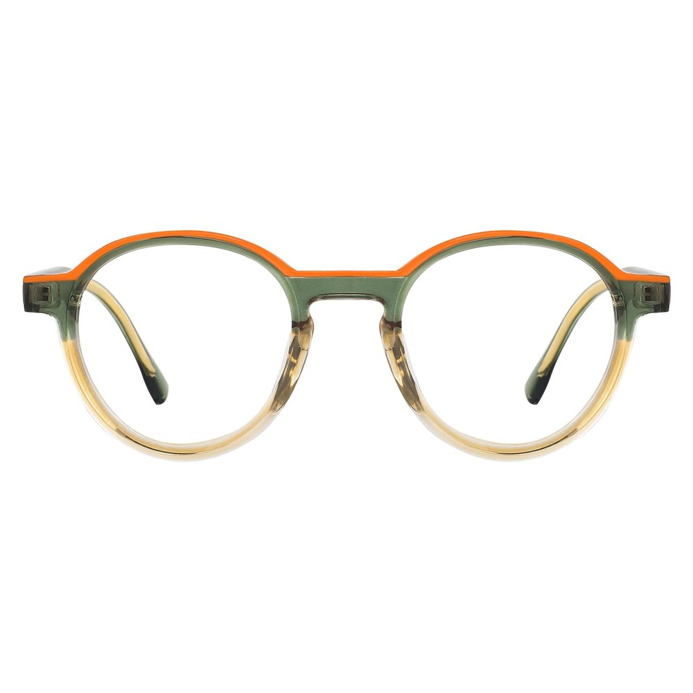 FYTOO Blue Light Blocking Reading Glasses - Round Blue Light Blocking Reading Glasses Men for Women Anti UV Readers for Women Computer, 2.5x Magnification