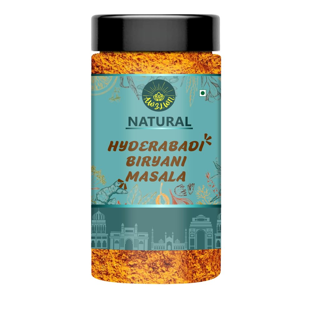AWZLWN Natural Hyderabadi Biryani Masala 100 GM Pack of 1 Pcs - AWZLWN