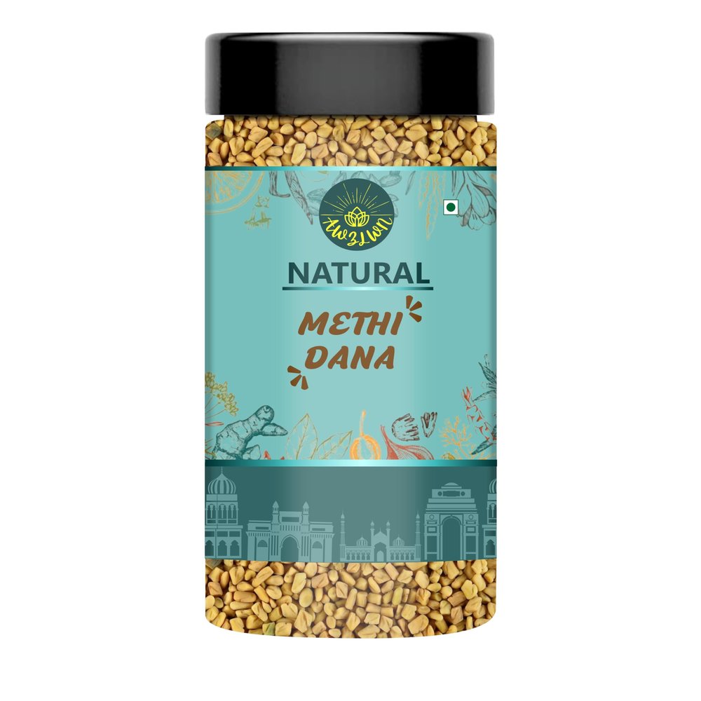 AWZLWN Natural Methi Dana 100 GM Pack of 1 Pcs - AWZLWN