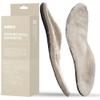 ABEO Genuine Wool Orthotic Metatarsal Insoles | Boot Insoles for Women | Winter Warm Orthotic Insoles | Cozy Fall Insoles Tan, 9 view 1