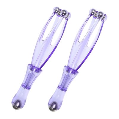 Baluue 2pcs Finger Roller for Hand and Wrist Relief Acupressure Massage to Circulation and Reduce Discomfort Portable Design for Home Office Use Violet Color
