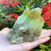 GAF TREASURES XL Green Calcite Raw Stone, 3-4" Natural Calcite Healing Crystal (Green Calcite, 0.5-1 lb) view 1