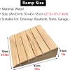 Ramps Threshold Ramp, Doorway Ramp for Mobility Scooter, Sturdy Non Slip Entry Ramp for Wheelchairs for Home, Curb/Wayside Wood Threshold Ramp 40/50/ 60/70/ 80/100 cm Wide(70x43x18cm (27.5x17x7in)) view 3