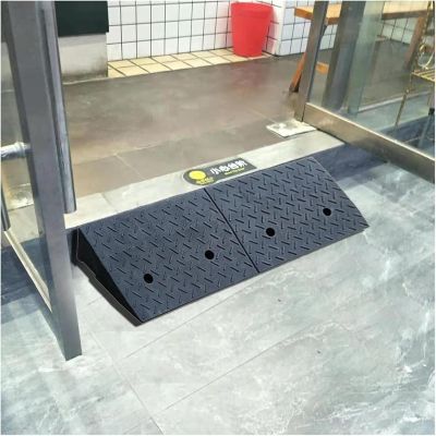 Ramps Threshold Ramp, Rubber Threshold Curb Ramps, 2inch/ 3inch/ 3.5inch/ 4inch/5 Inch Rise, Heavy Duty Wheelchair Ramps for Doorways Deck Yard, Truck/Cars/Scooters Transition Ramp(98x30x12cm/38.5x11.