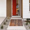 Ramps Threshold Ramp, Heavy Duty Front Door Entry Ramp for Wheelchair Bike Motorcycle, Non-Skid Brown Wood Threshold Ramp/Transition Ramps for Patio Yard Sidewalk(60x10x50cm/23x3.9x19in) view 1