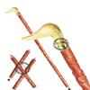 Brass Nautical Designer Walking Stick Men & Women Canes and Wooden 37 inch Handle Golden Natural Wood Rosewood (SXXZ) view 1