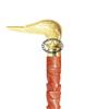 Brass Nautical Designer Walking Stick Men & Women Canes and Wooden 37 inch Handle Golden Natural Wood Rosewood (SXXZ) view 2