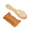 Gogogmee Natural Goat Hair Brush Set Comb Brush for Bathing Gentle Detangler for Sensitive Scalp view 1