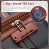 3-piece Luggage Set, 24-inch Suitcase, One Travel Duffel Bag and One Toiletry Bag, ABS Hardshell Carry-on Luggage, 4 Spinner Wheels, Top and Side Silicone Handles, TSA Combination Lock, 25% More Space view 3