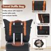 3-piece Luggage Set, 24-inch Suitcase, One Travel Duffel Bag and One Toiletry Bag, ABS Hardshell Carry-on Luggage, 4 Spinner Wheels, Top and Side Silicone Handles, TSA Combination Lock, 25% More Space view 4