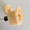 2pcs ASMR Sleep Aid Soft Silicone Ear Model Broadcast Ear Props Ear Picking Silicone Ear Model Stud Ear Jewellery Display view 2
