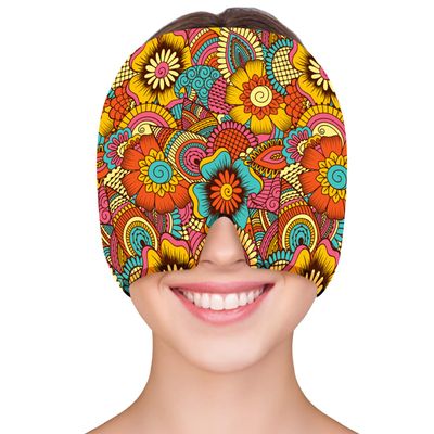 ZNCUETD Migraine Relief Cap Headache Relief Cap Cold Cap Ice Hat for Migraines Headache Sinus Stress Tension Head Ice Pack Wrap Migraine Mask Hangover Cap Ice Beanie Hot/Cold Compress Gift for Women