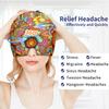 ZNCUETD Migraine Relief Cap Headache Relief Cap Cold Cap Ice Hat for Migraines Headache Sinus Stress Tension Head Ice Pack Wrap Migraine Mask Hangover Cap Ice Beanie Hot/Cold Compress Gift for Women view 2