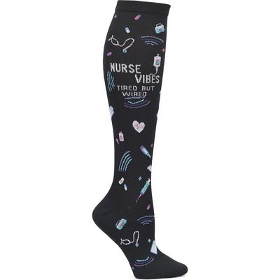 Nurse Mates Wide Calf Women's Socks | Large Calf up to 22" | 12-14 mmHg Compression | Support and Comfort | 1 Pair | Nurse Vibes