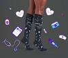 Nurse Mates Wide Calf Women's Socks | Large Calf up to 22" | 12-14 mmHg Compression | Support and Comfort | 1 Pair | Nurse Vibes view 2