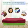 10 Pack Extra Large Original German Holiday Shammy Cloths Chamois Towels Super Absorbent for Pets, Parenting Tool Cleaning for Home and Commercial Use Wholesale Bulk (Red and Green) view 2